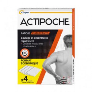 ACTIPOCHE Patchs Chauffants x4