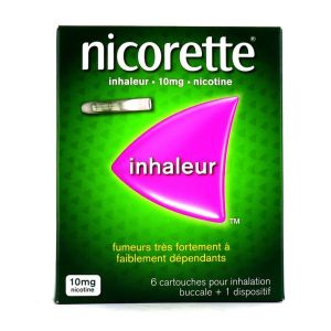 Nicorette 10 mg inhaleur 6 cartouches