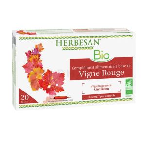 Herbesan Bio Vigne Rouge (20ampoules)