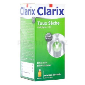 Clarix toux sèche sans sucre sirop 250 ml