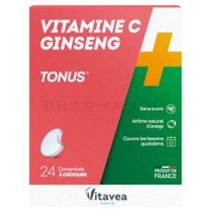 NUTRISANTE Vitamine C & ginseng tonus 24 comprimés