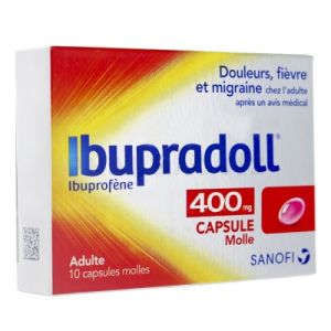 Ibupradoll 400 mg adulte 10 capsules