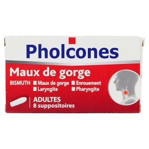 Pholcones Bismuth adultes 8 suppositoires