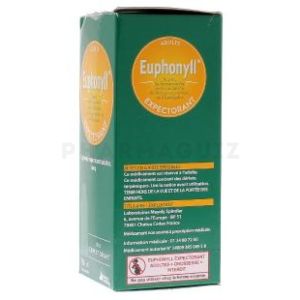 Euphonyll Toux Grasse Sirop Expectorant 180 ml