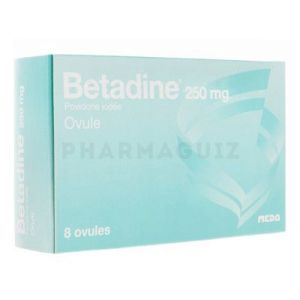 Betadine 250 mg 8 ovules