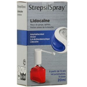 StrepsilSpray lidocaine collutoire 20 mlde 20 ml
