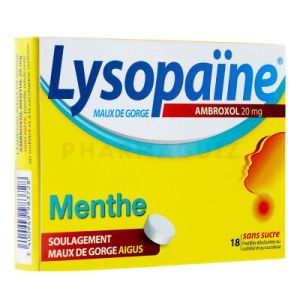 Lysopaine ambroxol menthe past 18