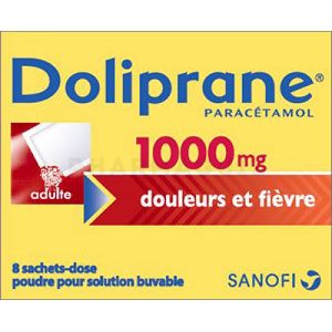 Doliprane 1000 mg poudre 8 sachets