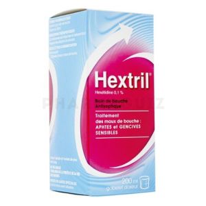 Hextril bain de bouche antiseptique 200 ml