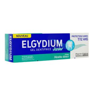 Elgydium Junior dentifrice Menthe Douce 7/12 ans 50 ml