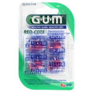 Butler gum RED-COTE RÉVÉLATEURS DE PLAQUE - 12 COMPRIMÉS