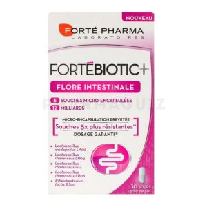 Forté Pharma Fortebiotic+ flore intestinale 30 gélules