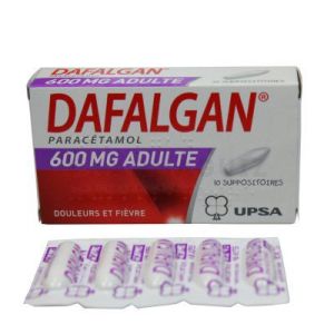 Dafalgan 600 mg 10 suppositoires