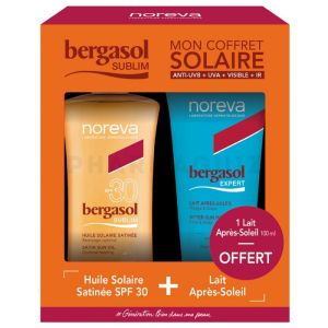 BERGASOL Sublim huile solaire satinée SPF30 150ml + après-soleil offert