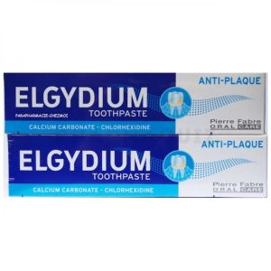 Elgydium Dentifrice Anti-plaque 2x75 ml