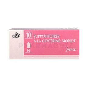 Suppositoires à la Glycérine Monot Nourrisson boite de 10