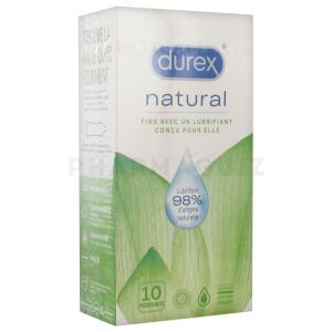 DUREX Natural 10 préservatifs lubrifiant 98% origine naturelle