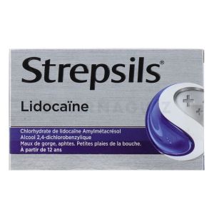 Strepsils lidocaine 24 pastilles