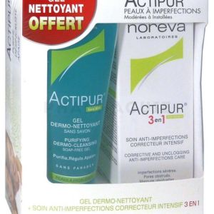 Actipur 3en1 Soin Anti-Imperfections Correcteur Intensif 30 ml + Gel Nettoyant 100 ml Offert