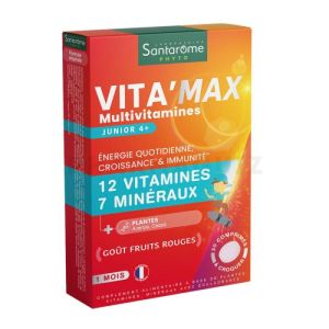Vita'max Multivitamines Junior 30 Comprimés A Croquer  Santarome