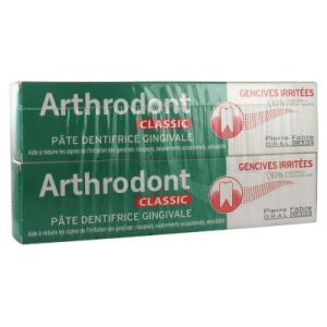 Arthrodont Classic dentifrice gencives irritées 2x75ml