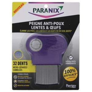 Paranix Peigne Métallique Anti-Poux Lentes & Oeufs