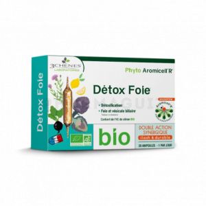 LES 3 CHÊNES Détox Foie bio double action synergique 20 ampoules