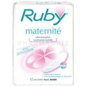 Ruby Maternité 12 serviettes