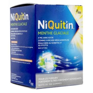 Niquitin 4mg menthe glaciale 100 gommes