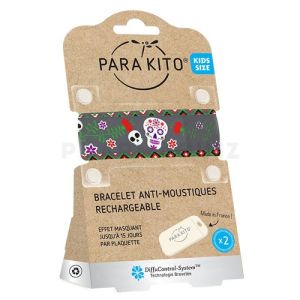 Parakito Teens Bracelet Anti-Moustiques + 2 pastilles Dark Roses Vert