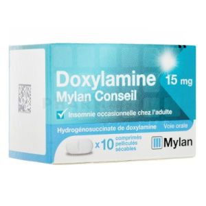 Mylan Doxylamine 15 mg 10 comprimés