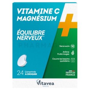 NUTRISANTE Vitamine C & magnésium équilibre nerveux 24 comprimés