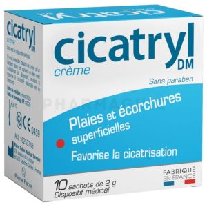 CICATRYL Cicatryl DM crème plaies écorchures 10 sachets