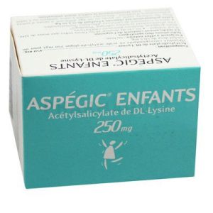 Aspégic 250 mg enfants poudre 20 sachets