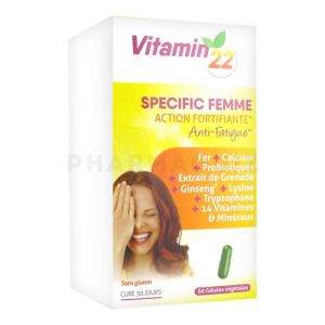 Vitamin'22 specific femme 60 gélules