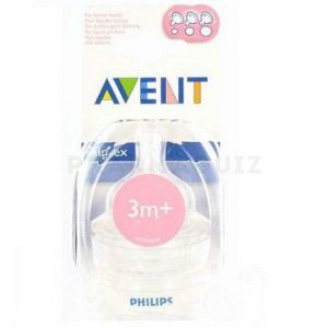 Philips AVENT 2 tétines - 3M+ / fente débit variable / débit variable