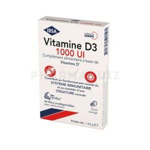 Vitamine D3 1000UI goût orange FilmTec  - boîte de 30 films orodispersibles