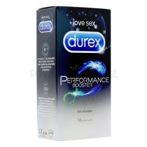 Durex Performance Booster 10 préservatifs Avec gel retardant