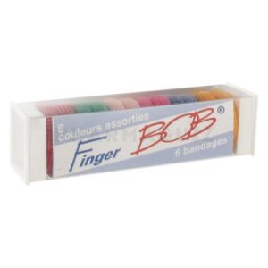 FINGER BOB 6 bandages standard 6 couleurs assorties
