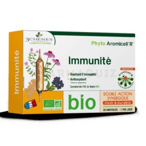 LES 3 CHÊNES Phyto Aromicell R' bio immunité 20 ampoules