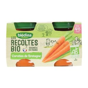 Bledina Récoltes Bio Carottes 2 x 130g