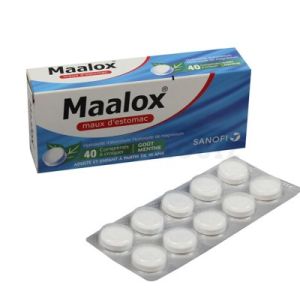Maalox menthe 40 comprimés à croquer