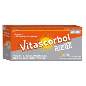 Vitascorbol Multi 30 Comprimés Adulte