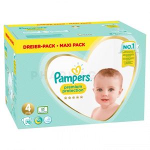Pampers Premium Protection T4 9-14kg 78 couches.