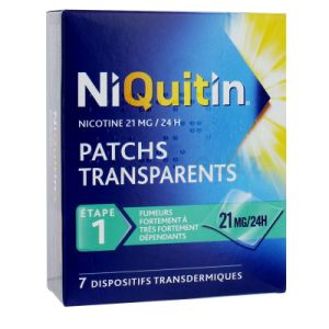 Niquitin dispositif transdermique 21 mg/24 h 7 patchs
