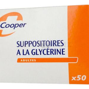 Suppositoires glycérine COOPER boîte de 50