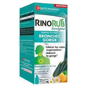 Forte Pharma Solution Buvable Bronches et Gorge 120ml RinoRub Eucalyptus