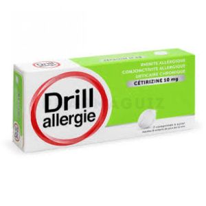 Drill Allergie Cetiriz 10Mg 7 Comprimés
