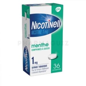 Nicotinell 1 mg menthe 36 comprimés à sucer