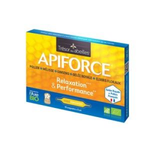 Apiforce Relaxation & Performance 10ampoules TRÉSOR DES ABEILLES